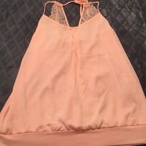 Pink dressy tank top